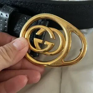 Authentic Gucci vintage belt with gold buckle no dust no box size 95 Gucci | Accessories | Authentic Gucci Vintage Belt With Gold  main image 3